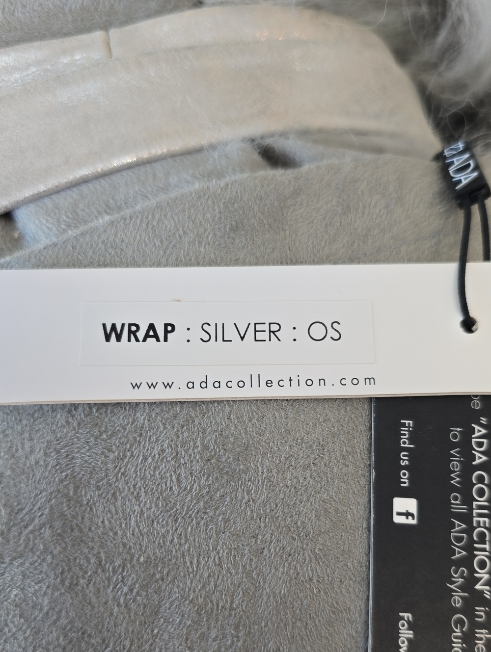 ADA Collection Classic Leather Wrap Belt | Silver Neutral | NWT - Picture 7 of 14